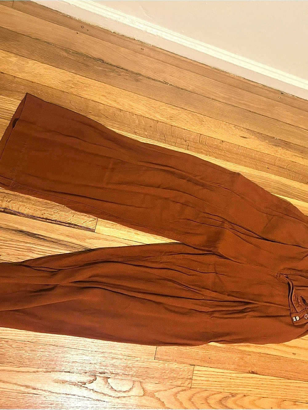 H&M Red/Orange Flowy Trousers